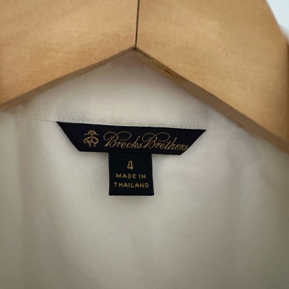 Brooks Brothers Ivory Ruffled Blouse - Picture 2 of 3